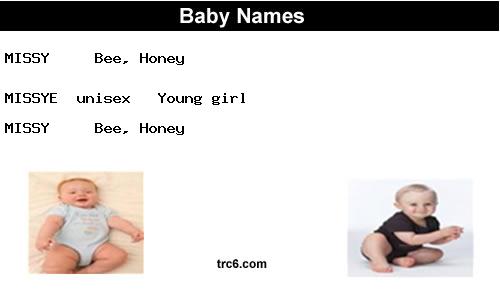 missy baby names